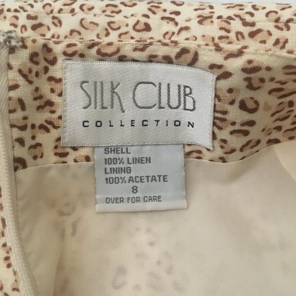 Silk Club Collection Skirt 8 Animal Palm Tree - Picture 2 of 5